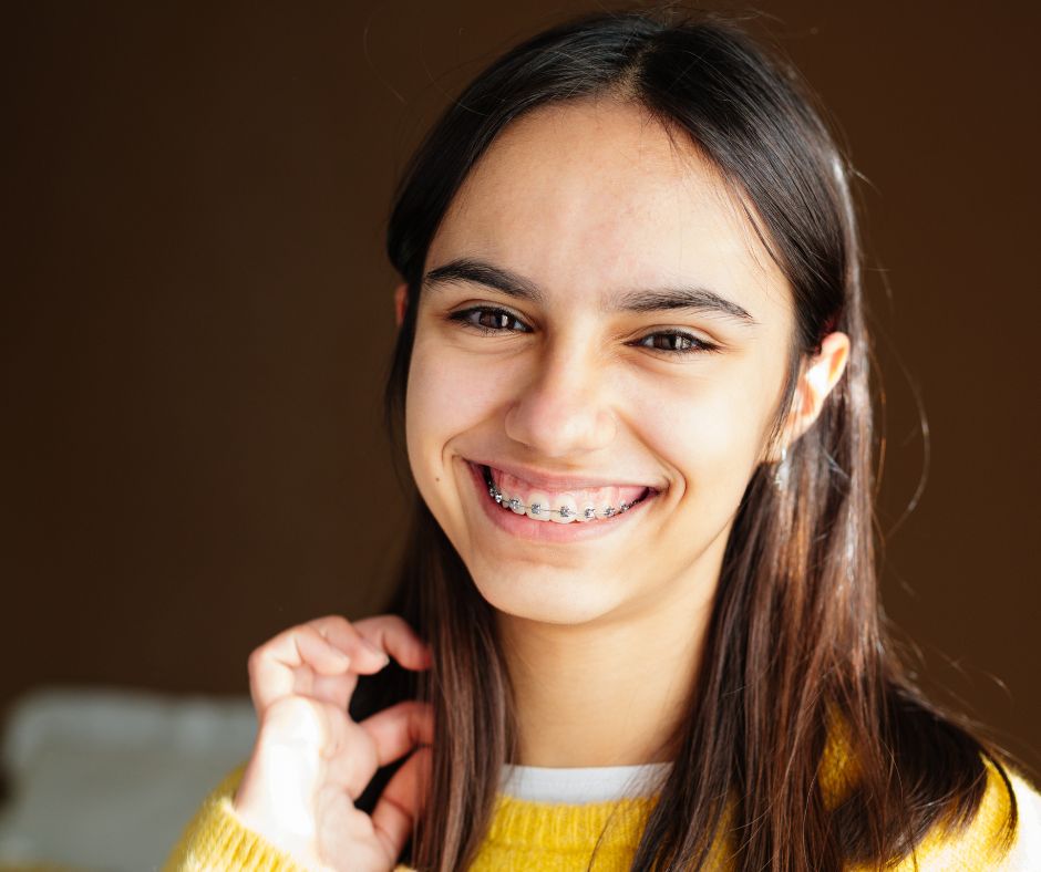 girl with braces